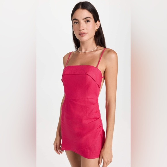 Reformation Lambert Linen Dress Size 10 - Picture 7 of 10